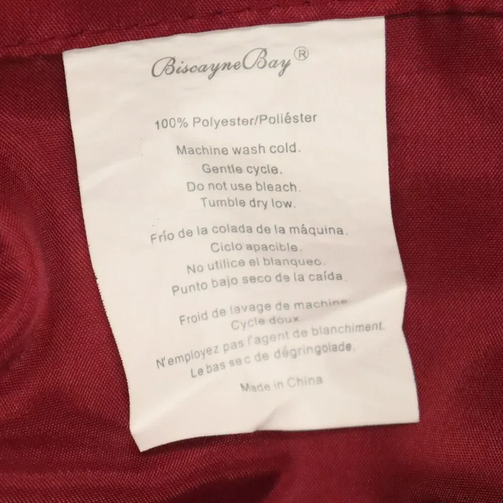 Shower Curtain NEW Biscayne Bay Burgundy